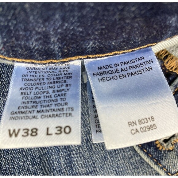 Lot Of 2 Lucky Brand Men's 412 Athletic Slim Stretch Jeans 38x30 - Picture 9 of 12